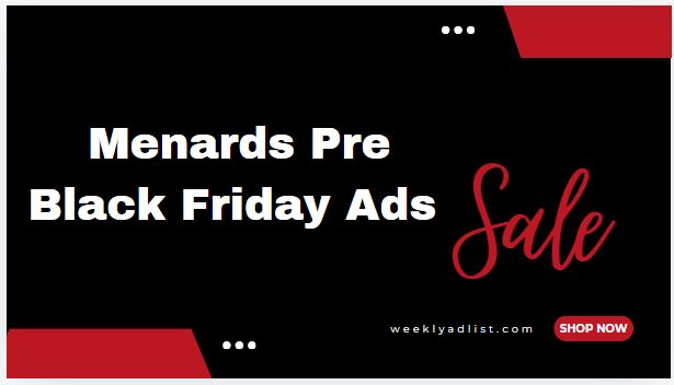 Menards Pre-Black Friday